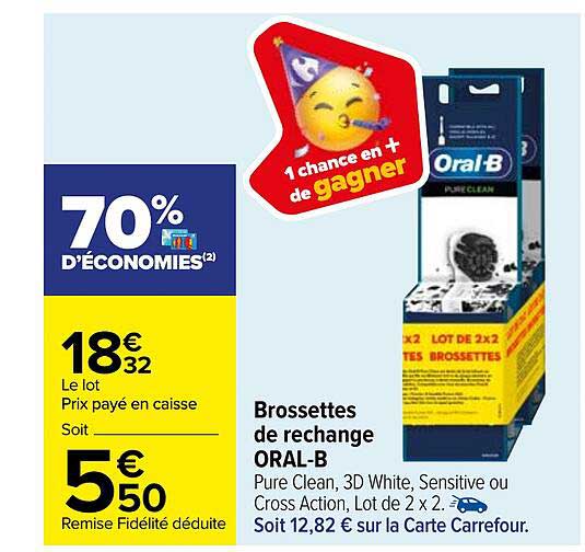brossettes de rechange oral-b