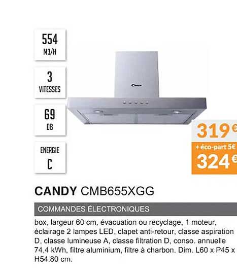 candy cmb655xgg commande électroniques