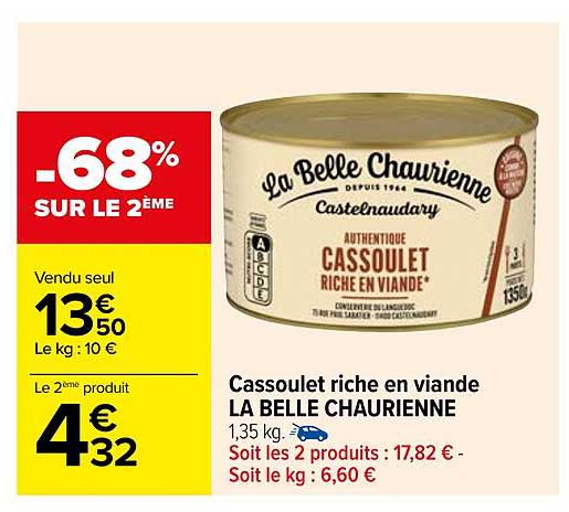 cassoulet riche en viande la belle chaurienne