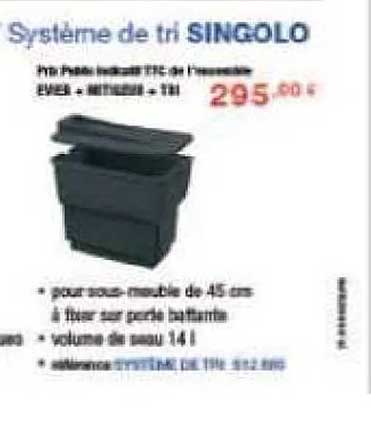 chromé-système de tri singolo