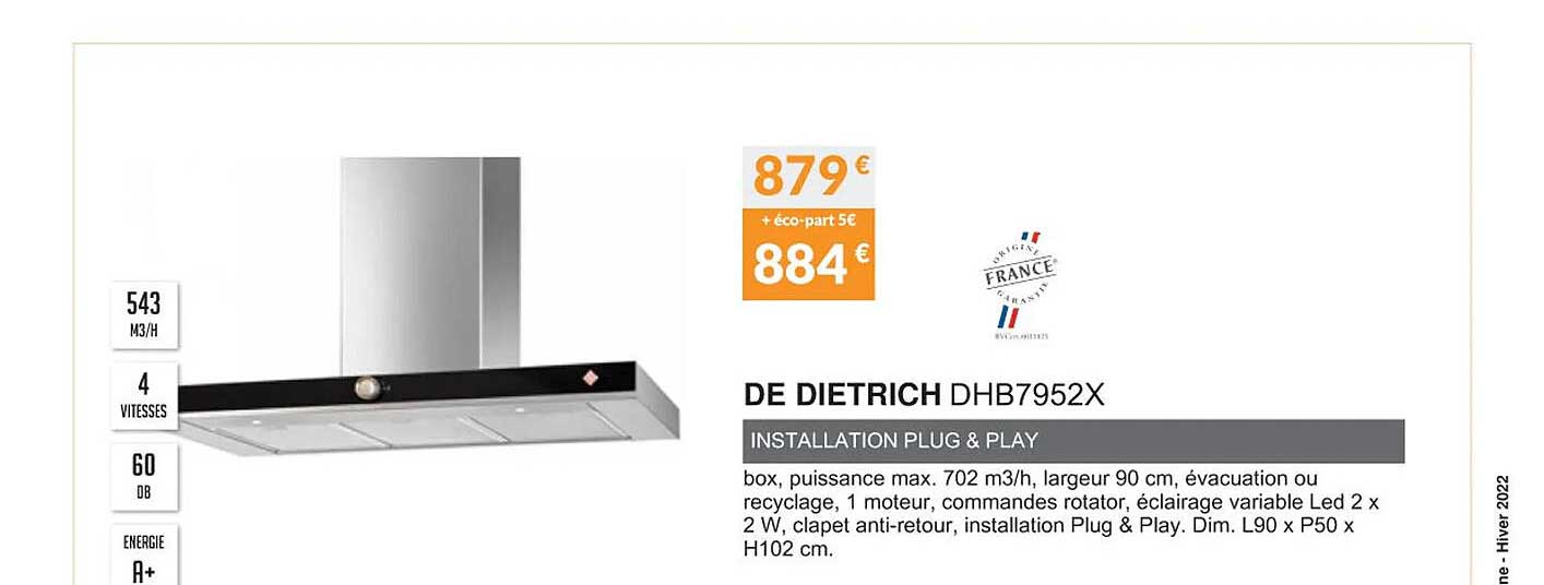 de dietrich dhb7952x installation plug & play