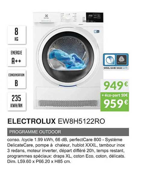 electrolux ew8h5122ro programme outdoor