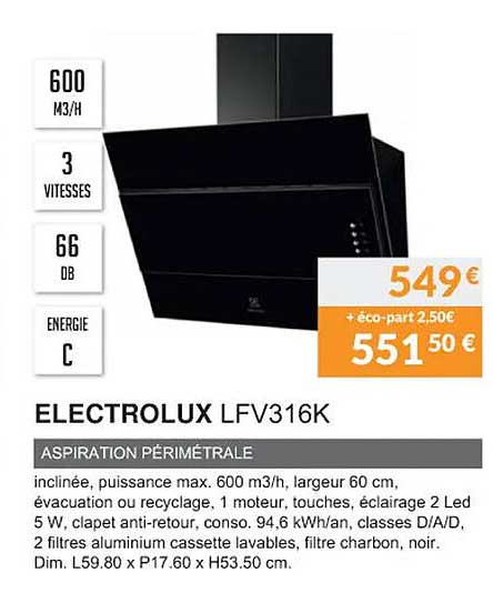 electrolux lfv316k aspiration périmétrale
