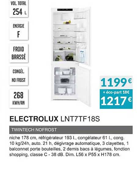electrolux lnt7tf18s twintech nofrost