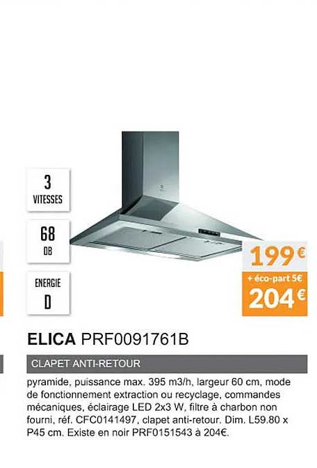 elica prf00911761b clapet anti-retour