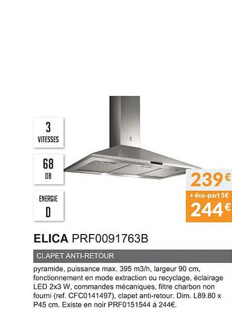 elica prf0091763b clapet anti-retour