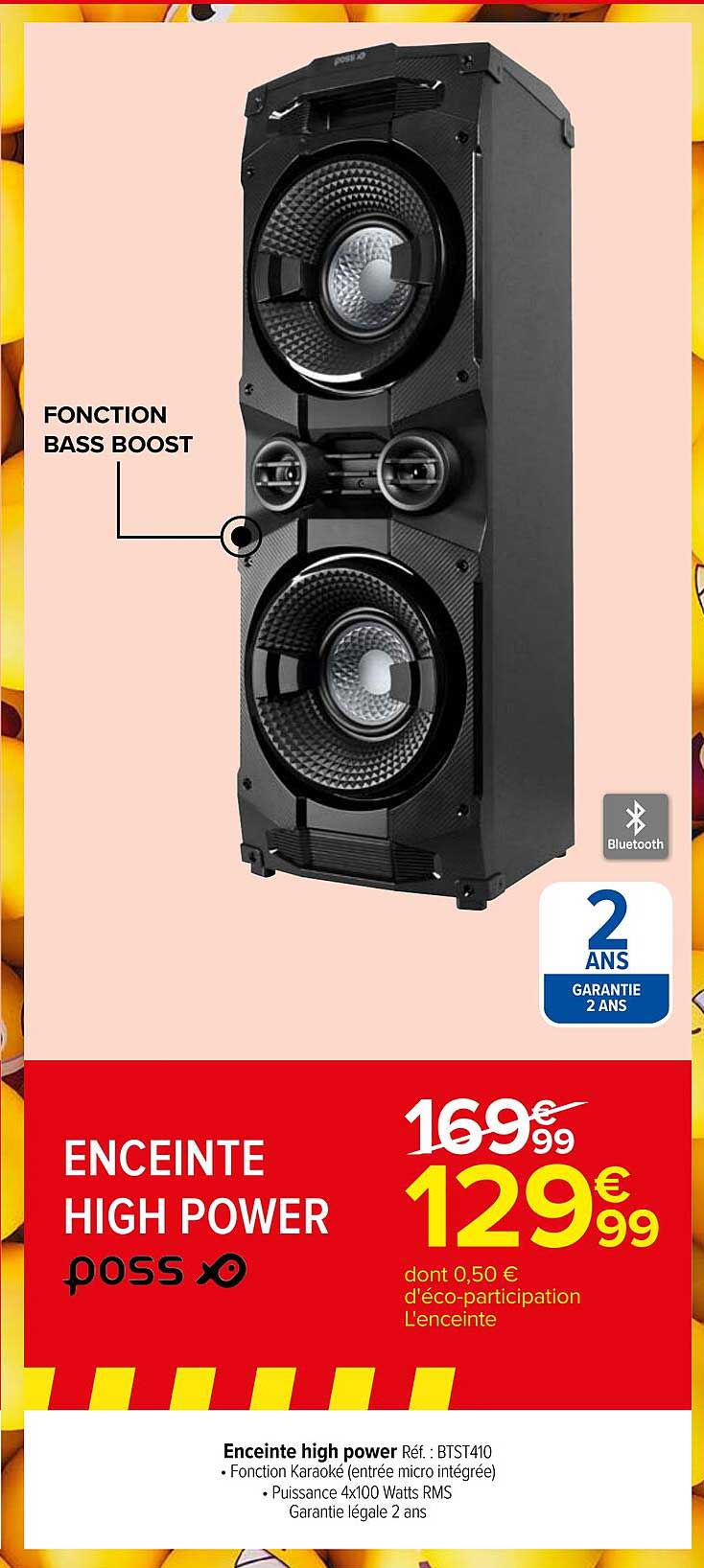 enceinte high power poss