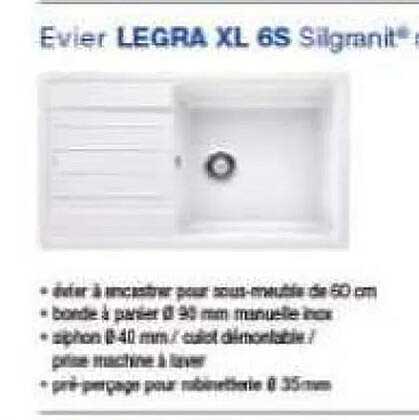 evier legra xl 6s
