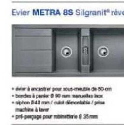 evier metra 8s