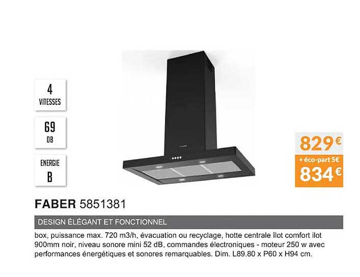 faber 5851381 design élégant et fonctionnel