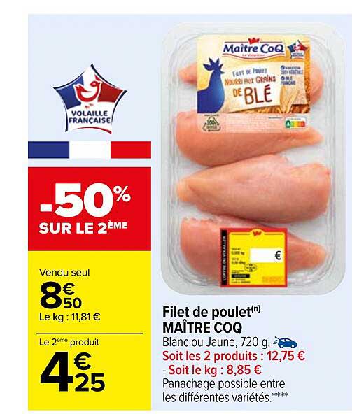 Filet De Poulet Maître Coq