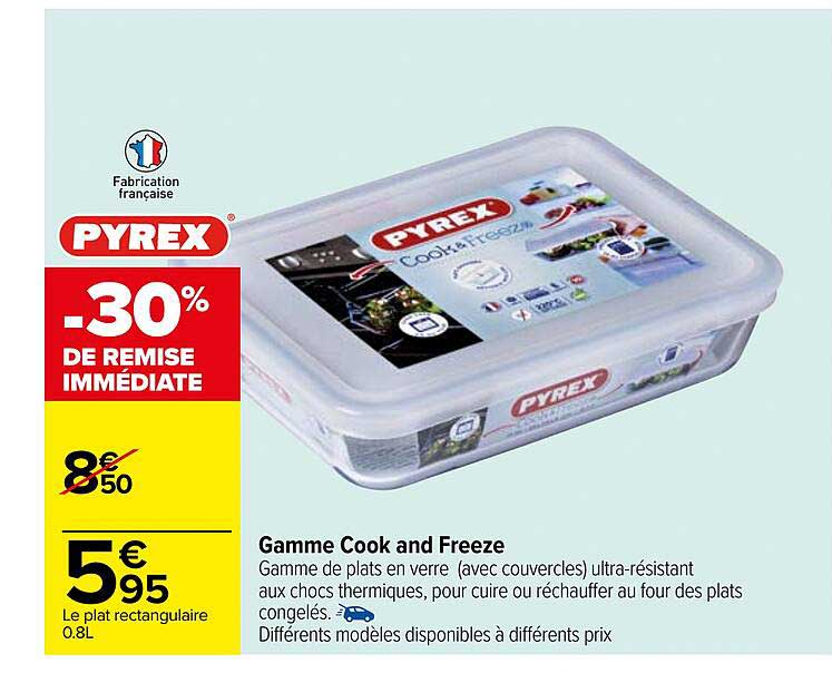 gamme cook and freeze pyrex