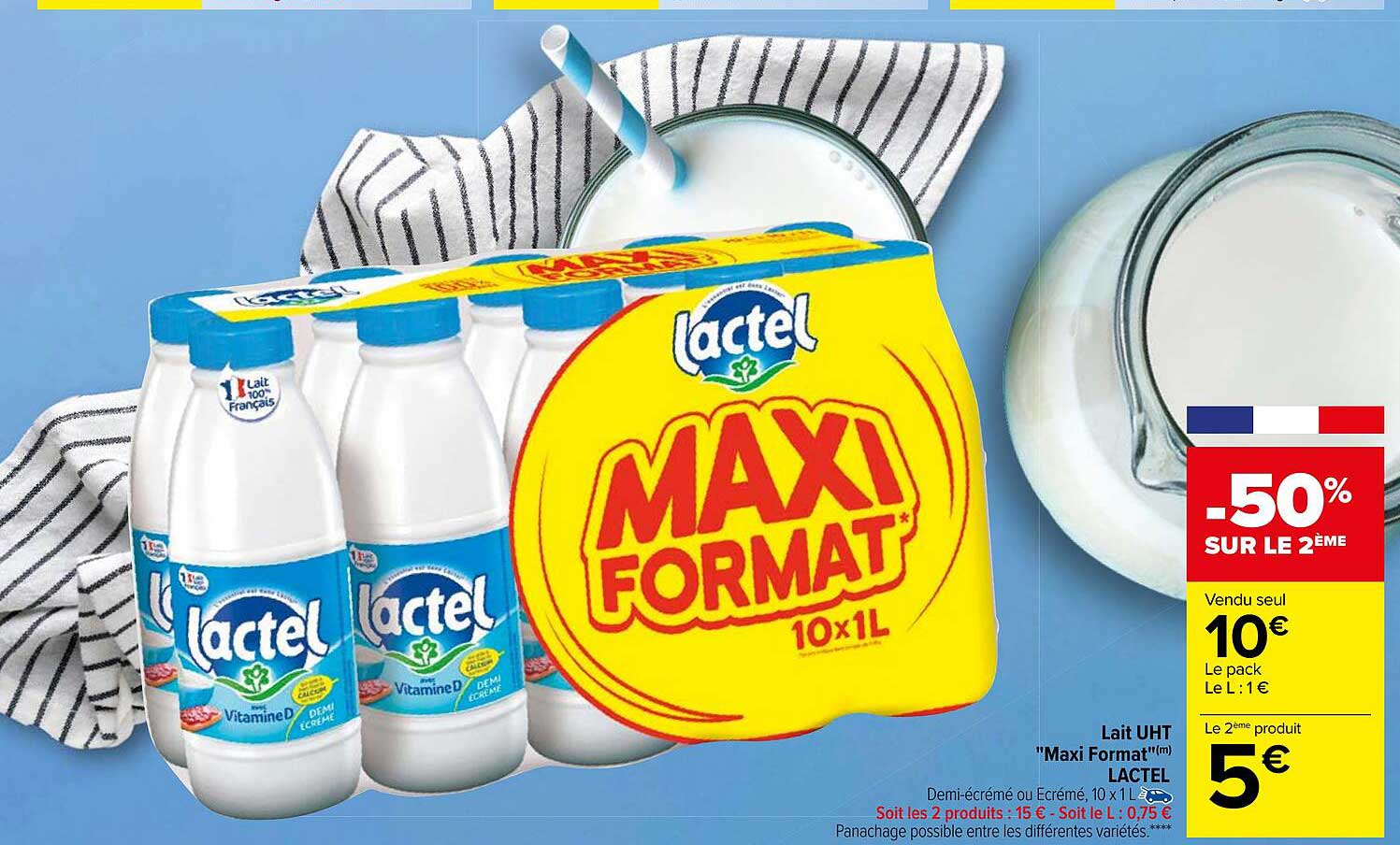 Lait Uht "maxi Format" Lactel