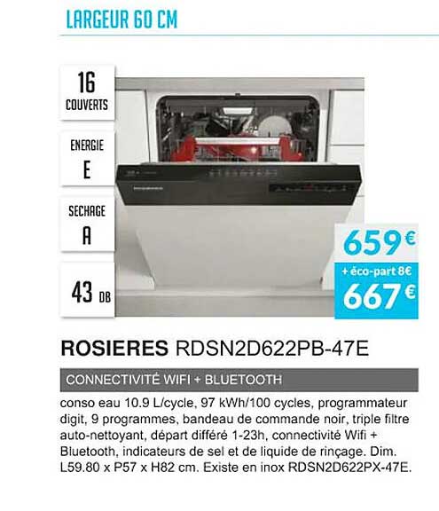 largeur 60 cm rosières rdsn2d622pb-47e