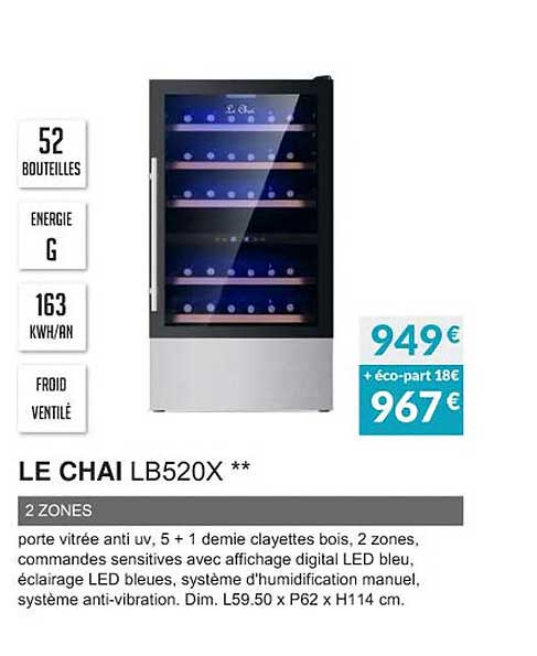 le chai lb520x 2 zones