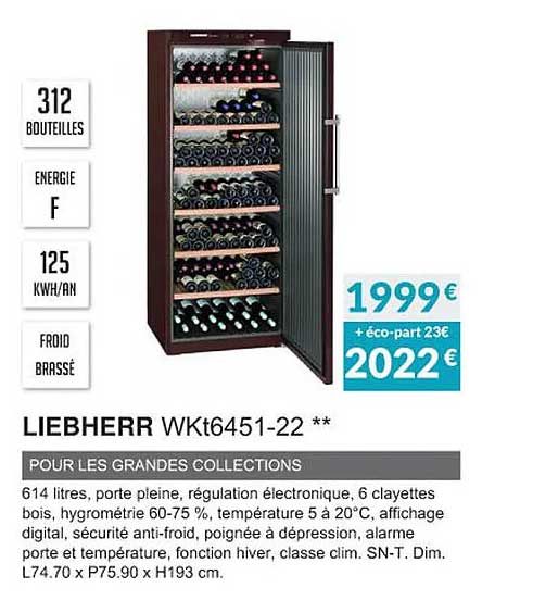 liebherr wkt6451-22 pour les grandes collections
