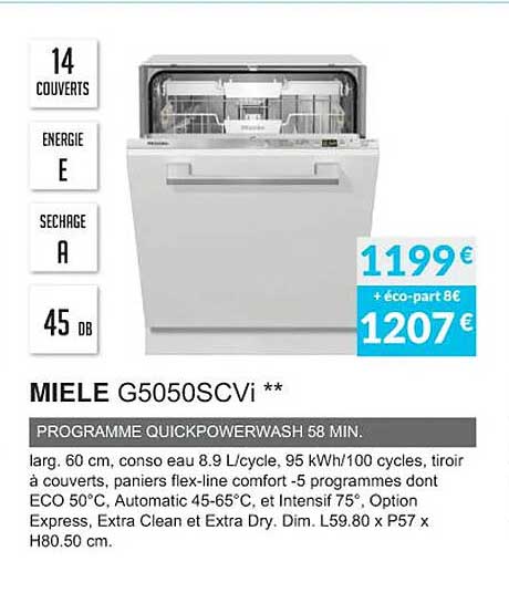 miele g5050scvi programme quickpowerwash 58 min
