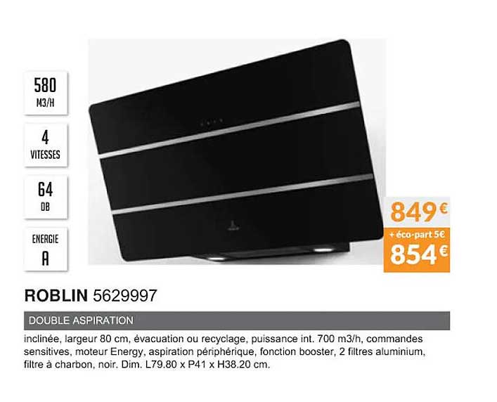 roblin 5629997 double aspiration