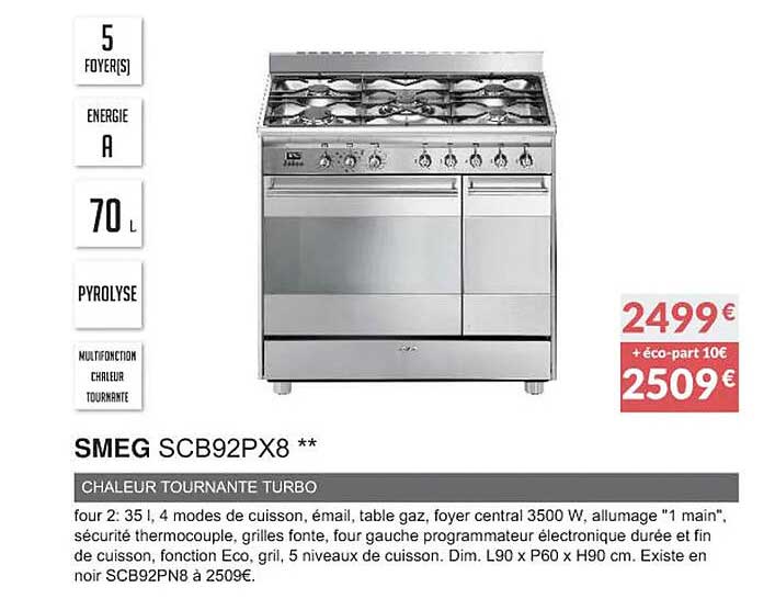 smemg scb92px8 chaleur tournante turbo