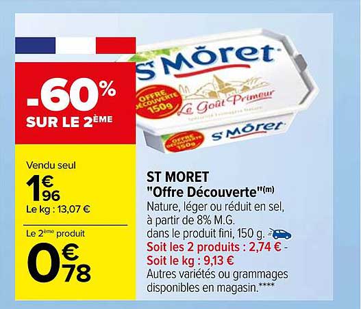 st môret "offre découverte"