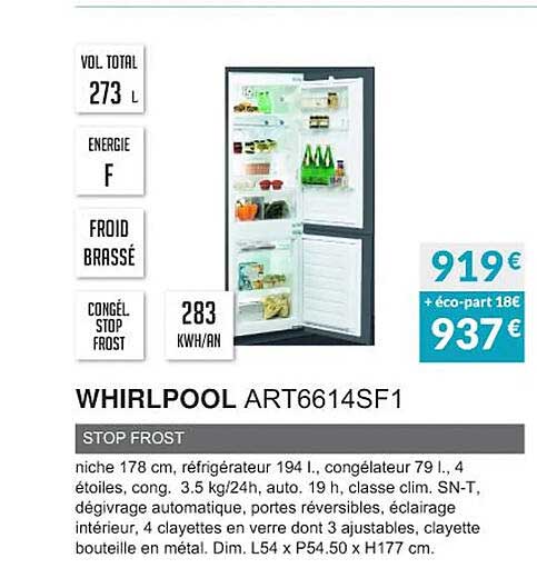 whirlpool art6614sf1 stop frost