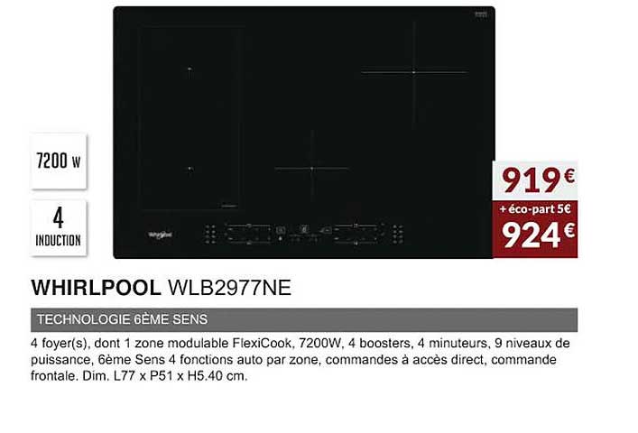 whirpool wlb2977ne technologie 6ème sens