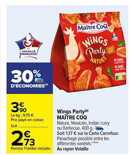 wings party maître coq