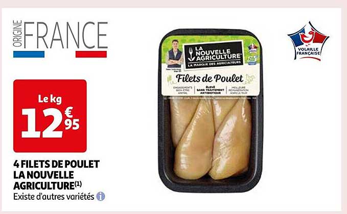 4 filets de poulet la nouvelle agriculture