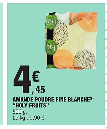 amande poudre fine blanche "holy fruits"