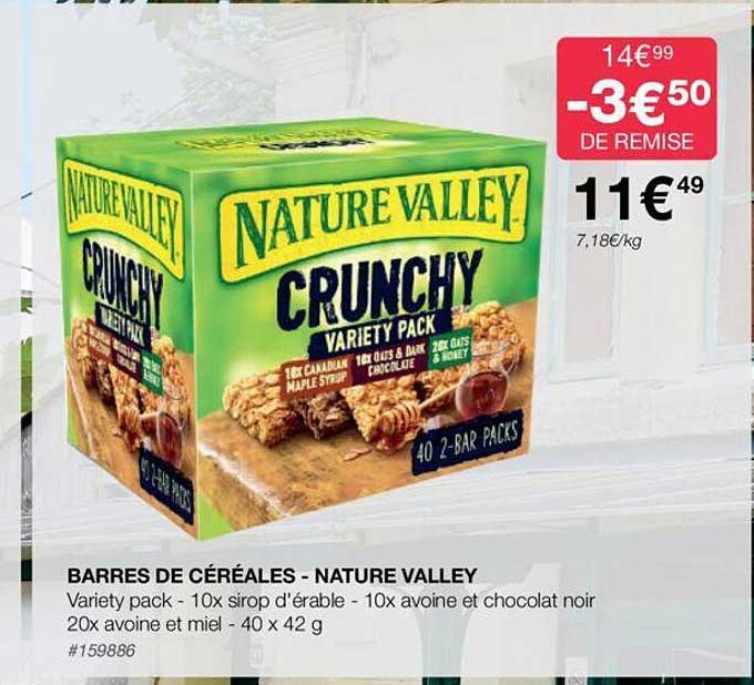 barres de céréales - nature valley