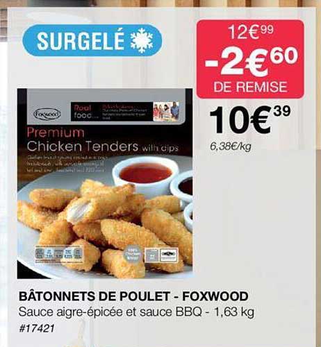 Bâtonnets De Poulet - Foxwood