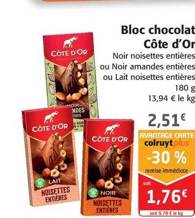 Bloc Chocolat Côte D'or