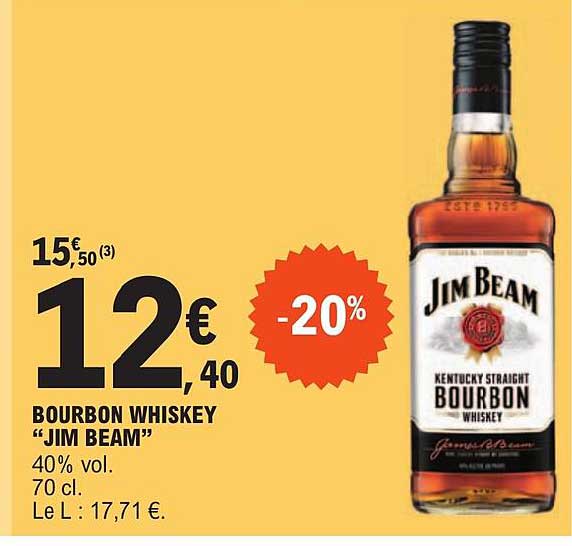 bourbon whiskey "jim beam"
