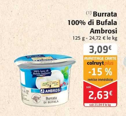 Burrata 100% Di Bufala Ambrosi