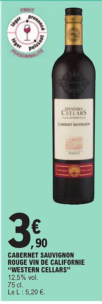 cabernet sauvignon rouge vin de californie "western cellars"