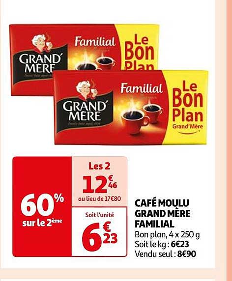 café moulu grand mère familial