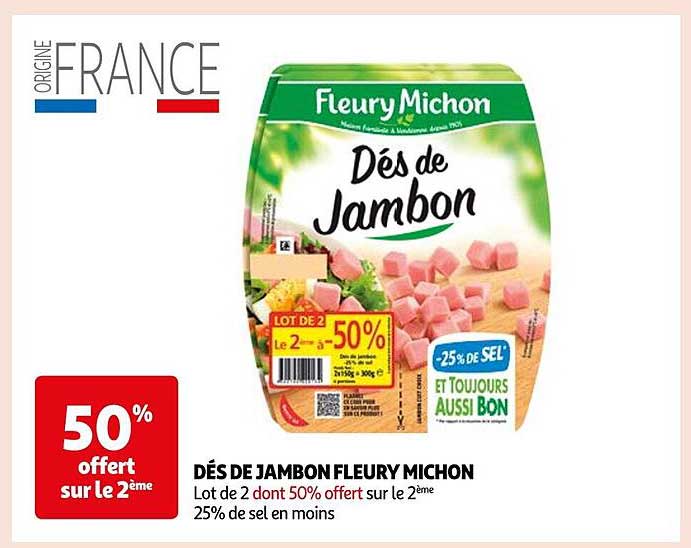 dés de jambon fleury michon
