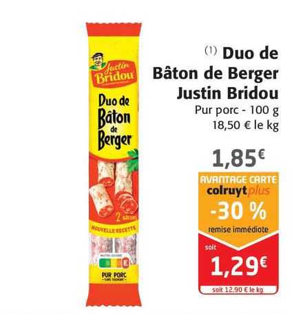 duo de bâton de berger justin bridou