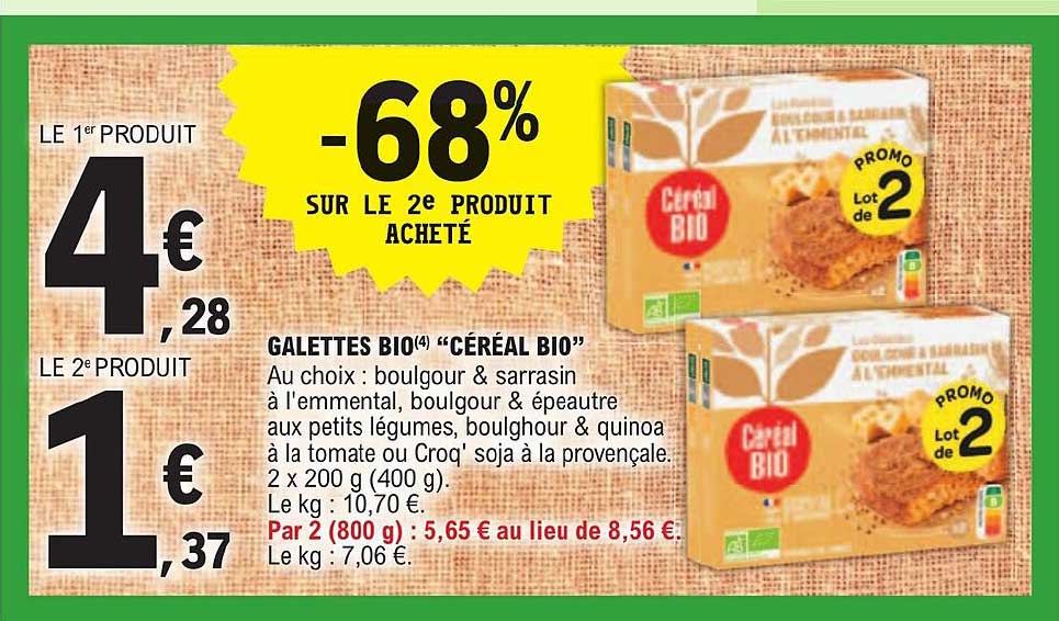 Galettes Bio "céréal Bio"