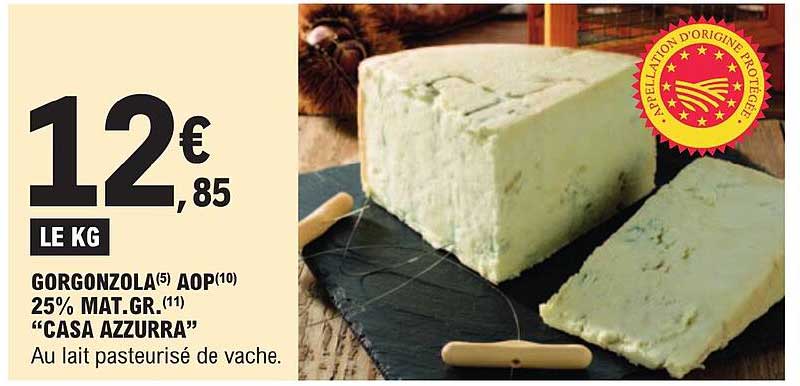 gorgonzola aop 25% mat. gr. "casa azzurra"