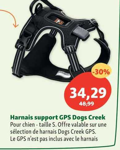 harnais support gps dogs creek