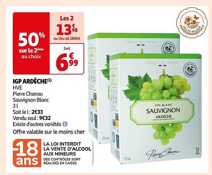 igp ardèche hve pierre chanau sauvignon blanc
