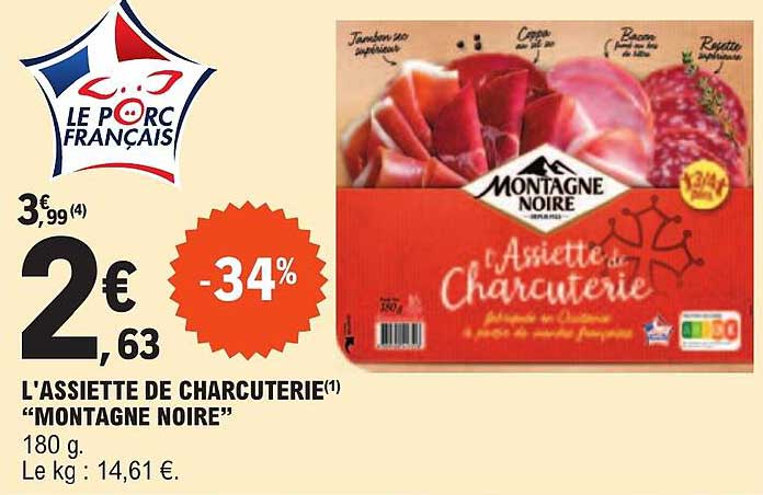 l'assiette de charcuterie "montagne noire"