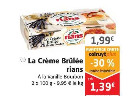 la crème brûlée rians