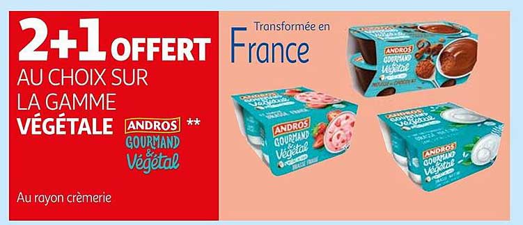 La Gamme Végétale Andros Gourmand & Végétal