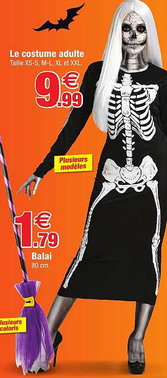 le costume adulte, balai