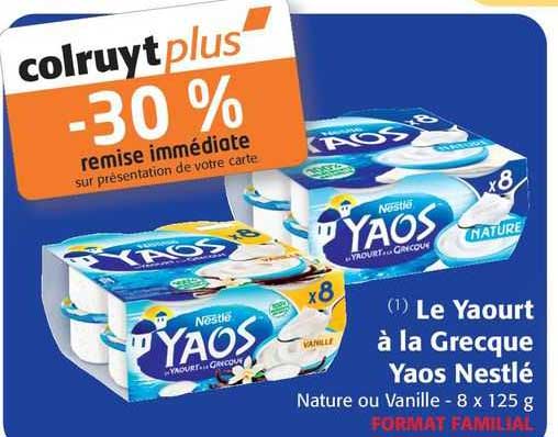 Le Yaourt à La Grecque Yaos Nestlé