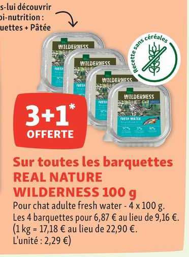 les barquettes real nature wilderness 100 g