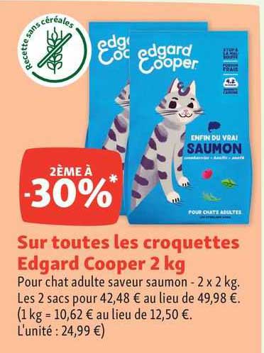 les croquettes edgard cooper 2 kg