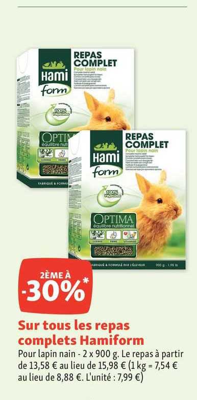 les repas complets hamiform
